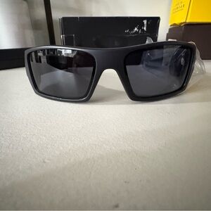 Oakley Matte Black Gascan Sunglasses with Grey Lens